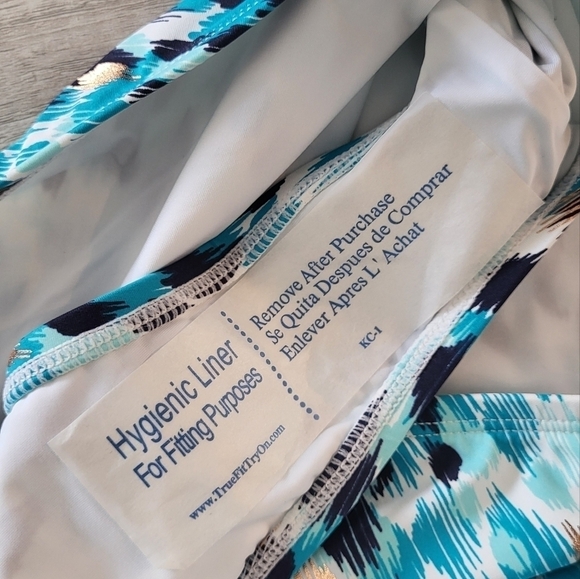 LA BLANCA Plus Seaglass Abstract Print Bikini Swim  Bottom Size 18W - Picture 9 of 12